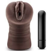Коричневый мастурбатор-вагина Hot Chocolate Brianna - Blush Novelties - в Новороссийске купить с доставкой