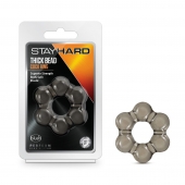 Дымчатое эрекционное кольцо Stay Hard Thick Bead Cock Ring - Blush Novelties - в Новороссийске купить с доставкой
