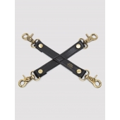 Черный фиксатор для манжет Bound to You Faux Leather Hogtie - Fifty Shades of Grey - купить с доставкой в Новороссийске