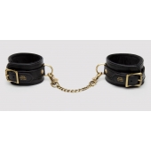 Черные оковы на ноги Bound to You Faux Leather Ankle Cuffs - Fifty Shades of Grey - купить с доставкой в Новороссийске