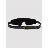 Черная плотная маска на глаза Bound to You Faux Leather Blindfold - Fifty Shades of Grey - купить с доставкой в Новороссийске