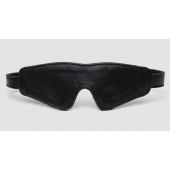 Черная плотная маска на глаза Bound to You Faux Leather Blindfold - Fifty Shades of Grey - купить с доставкой в Новороссийске