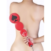 Шлёпалка  Пики  с анальным плагом - LOVETOY (А-Полимер) - купить с доставкой в Новороссийске