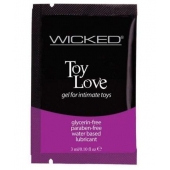 Лубрикант на водной основе для использования с игрушками WICKED Toy Love - 3 мл. - Wicked - купить с доставкой в Новороссийске