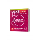 Презервативы с ароматом вишни LUXE Royal Cherry Collection - 3 шт. - Luxe - купить с доставкой в Новороссийске