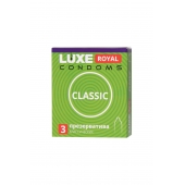 Гладкие презервативы LUXE Royal Classic - 3 шт. - Luxe - купить с доставкой в Новороссийске
