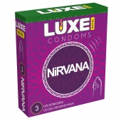 Презервативы с увеличенным количеством смазки LUXE Royal Nirvana - 3 шт. - Luxe - купить с доставкой в Новороссийске