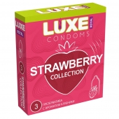 Презервативы с ароматом клубники LUXE Royal Strawberry Collection - 3 шт. - Luxe - купить с доставкой в Новороссийске