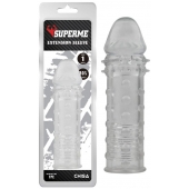 Прозрачная реалистичная насадка на пенис Extra Texture Sleeve - 16,2 см. - Chisa - в Новороссийске купить с доставкой