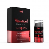 Жидкий интимный гель с эффектом вибрации Vibration! Strawberry - 15 мл. - INTT - купить с доставкой в Новороссийске