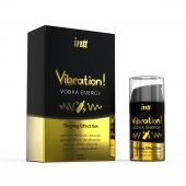 Жидкий интимный гель с эффектом вибрации Vibration! Vodka Energy - 15 мл. - INTT - купить с доставкой в Новороссийске