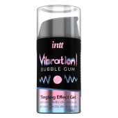 Жидкий интимный гель с эффектом вибрации Vibration! Bubble Gum - 15 мл. - INTT - купить с доставкой в Новороссийске