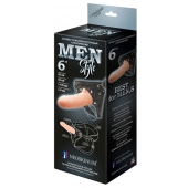 Телесный пустотелый харнесс MEN Style - 17,5 см. - LOVETOY (А-Полимер) - купить с доставкой в Новороссийске