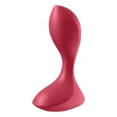 Красный вибромассажёр простаты Satisfyer Backdoor Lover - 14 см. - Satisfyer - в Новороссийске купить с доставкой