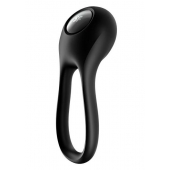 Черное эрекционное виброкольцо Majestic Duo - Satisfyer - в Новороссийске купить с доставкой