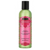 Массажное масло Naturals Strawberry Dreams с ароматом клубники - 59 мл. - Kama Sutra - купить с доставкой в Новороссийске