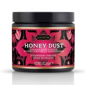 Пудра для тела Honey Dust Body Powder с ароматом клубники - 170 гр. - Kama Sutra - купить с доставкой в Новороссийске