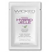 Гель-лубрикант на водно-силиконовой основе Simply Hybrid Jelle - 3 мл. - Wicked - купить с доставкой в Новороссийске