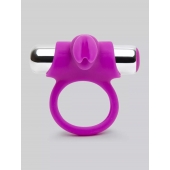 Лиловое виброкольцо с пультом ДУ Remote Control Cock Ring - Happy Rabbit - в Новороссийске купить с доставкой
