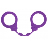 Фиолетовые силиконовые наручники Suppression - Lola Games - купить с доставкой в Новороссийске