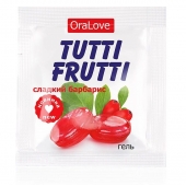 Гель-смазка Tutti-frutti со вкусом барбариса - 4 гр. - Биоритм - купить с доставкой в Новороссийске