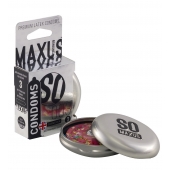 Экстремально тонкие презервативы в железном кейсе MAXUS Extreme Thin - 3 шт. - Maxus - купить с доставкой в Новороссийске