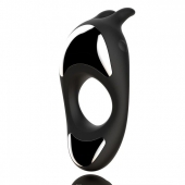 Черное эрекционное кольцо с двумя моторами Zeus Dual Vibe Cock Ring - FeelzToys - в Новороссийске купить с доставкой