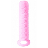 Розовый фаллоудлинитель Homme Long - 13,5 см. - Lola Games - в Новороссийске купить с доставкой