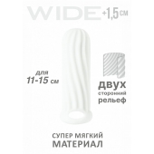 Белый фаллоудлинитель Homme Wide - 13 см. - Lola Games - в Новороссийске купить с доставкой