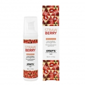 Разогревающее массажное масло  с ароматом клубники Gourmet Strawberry - 50 мл. - Exsens - купить с доставкой в Новороссийске