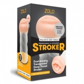 Мастурбатор-ротик ZOLO DEEP THROAT - Zolo - в Новороссийске купить с доставкой