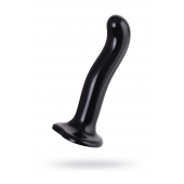 Черный стимулятор для пар P G-Spot Dildo Size M - 18 см. - Strap-on-me - в Новороссийске купить с доставкой