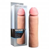 Телесная фаллическая насадка на пенис Magnum Xtender - 23 см. - Blush Novelties - в Новороссийске купить с доставкой