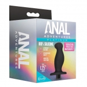 Черный анальный вибромассажёр Silicone Vibrating Prostate Massager 02 - 10,8 см. - Blush Novelties - в Новороссийске купить с доставкой