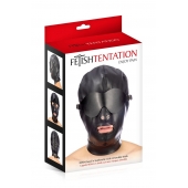 Маска-шлем с отверстием для рта и съемными шорами - Fetish Tentation - купить с доставкой в Новороссийске