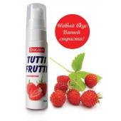Гель-смазка Tutti-frutti с земляничным вкусом - 30 гр. - Биоритм - купить с доставкой в Новороссийске