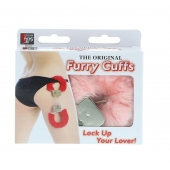 Металлические наручники с розовой меховой опушкой METAL HANDCUFF WITH PLUSH PINK - Dream Toys - купить с доставкой в Новороссийске