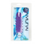 Закрытая фиолетовая насадка с пупырышками SAMURAI PENIS SLEEVE PURPLE - 14,5 см. - NMC - в Новороссийске купить с доставкой
