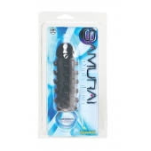 Дымчатая стимулирующая насадка с закрытой головкой SAMURAI PENIS SLEEVE BLACK - 14,5 см. - NMC - в Новороссийске купить с доставкой