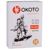 Презервативы с точками OKOTO Dotted - 3 шт. - Sitabella - купить с доставкой в Новороссийске
