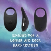 Черное эрекционное виброкольцо Thor Cockring - FeelzToys - в Новороссийске купить с доставкой