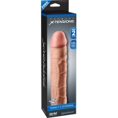 Телесная насадка Fantasy X-tensions Perfect 2  Extension - 20,3 см. - Pipedream - в Новороссийске купить с доставкой