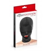 Сплошная маска на голову с прорезью для рта - Fetish Tentation - купить с доставкой в Новороссийске