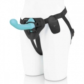 Голубая изогнутая насадка 6in Remote Control Ripple P-Spot G-Spot на черных трусиках - 16 см. - Pegasus - купить с доставкой в Новороссийске