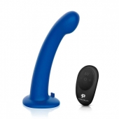 Синяя насадка Remote Control P-Spot G-Spot с черными трусиками - 20 см. - Pegasus - купить с доставкой в Новороссийске