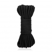 Черная хлопковая веревка для связывания Bondage Rope - 10 м. - Lux Fetish - купить с доставкой в Новороссийске