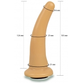 Телесная гладкая насадка Harness - 13,3 см. - LOVETOY (А-Полимер) - купить с доставкой в Новороссийске