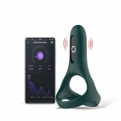 Изумрудное виброкольцо Magic Motion Rise с подхватом мошонки - Magic Motion - в Новороссийске купить с доставкой