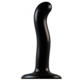 Черный фаллоимитатор-насадка Strap-On-Me P G spot Dildo size S - 16,4 см. - Strap-on-me - купить с доставкой в Новороссийске