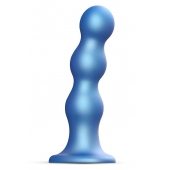 Голубая насадка Strap-On-Me Dildo Plug Balls size S - Strap-on-me - купить с доставкой в Новороссийске